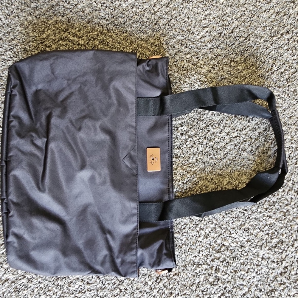 JuJuBe Black Nylon Tote Bag with Shoulder Straps
